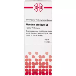 PLUMBUM ACETICUM D 6 riedenie, 50 ml