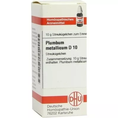 PLUMBUM METALLICUM D 10 guľôčok, 10 g
