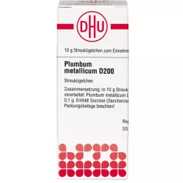 PLUMBUM METALLICUM D 200 globúl, 10 g