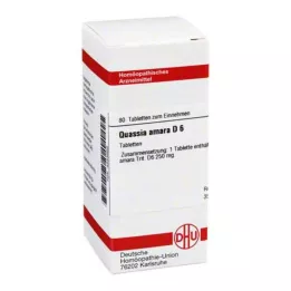 QUASSIA D 6 tabliet, 80 kapsúl