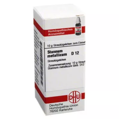 STANNUM METALLICUM D 12 guľôčok, 10 g