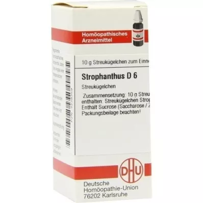 STROPHANTHUS D 6 guľôčok, 10 g
