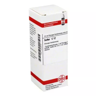 SULFUR C 12 riedenie, 20 ml
