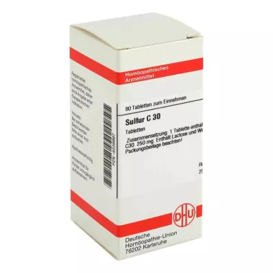 SULFUR C 30 tabliet, 80 kapsúl