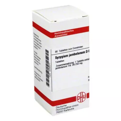 SYZYGIUM JAMBOLANUM D 6 tabliet, 80 kapsúl SYZYGIUM JAMBOLANUM D 6 tabliet, 80 kapsúl