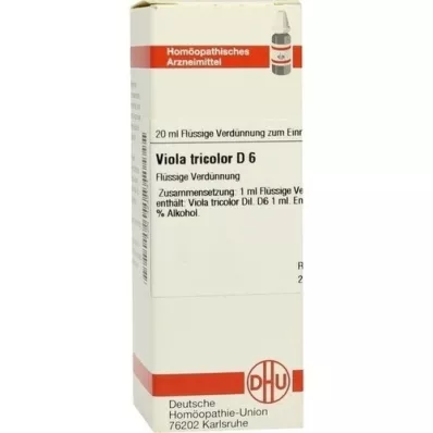 VIOLA TRICOLOR D 6 riedenie, 20 ml