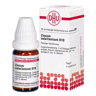 ZINCUM VALERIANICUM D 10 riedenie, 20 ml ZINCUM VALERIANICUM D 10 riedenie, 20 ml