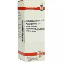 PANAX GINSENG D 6 riedenie, 20 ml