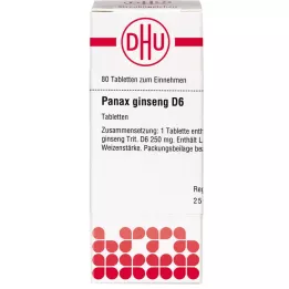 PANAX GINSENG D 6 tabliet, 80 kapsúl