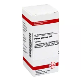 PANAX GINSENG D 6 tabliet, 80 kapsúl
