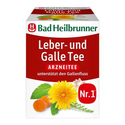 Bad Heilbrunner čajové filtračné vrecko na pečeň a žlč, 8X1,75 g