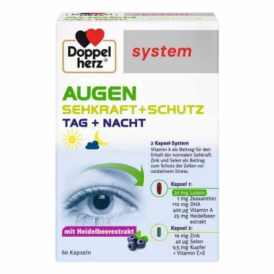 DOPPELHERZ Eyes Sehkraft+Schutz system Capsules, 60 kapsúl DOPPELHERZ Eyes Sehkraft+Schutz system Capsules, 60 kapsúl