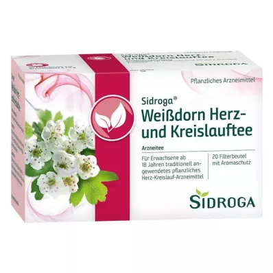 SIDROGA Hlohový čajový filter na srdce a krvný obeh, 20X1,5 g