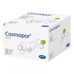COSMOPOR sterilný obväz na rany 5x7,2 cm, 50 ks