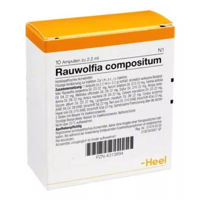 Ampulky Rauwolfia Compositum, 10 ks