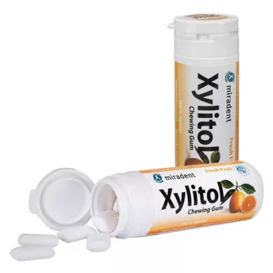 MIRADENT Žuvačky Xylitol Fruit, 30 ks