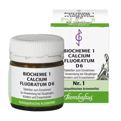 BIOCHEMIE 1 Calcium fluoratum D 6 tabliet, 80 ks BIOCHEMIE 1 Calcium fluoratum D 6 tabliet, 80 ks