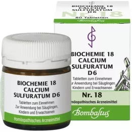 BIOCHEMIE 18 Calcium sulphuratum D 6 tabliet, 80 ks