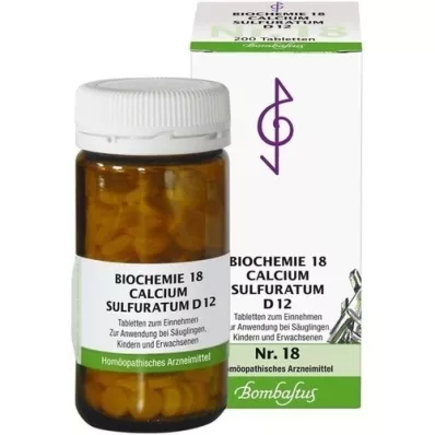 BIOCHEMIE 18 Calcium sulphuratum D 12 tabliet, 200 kapsúl