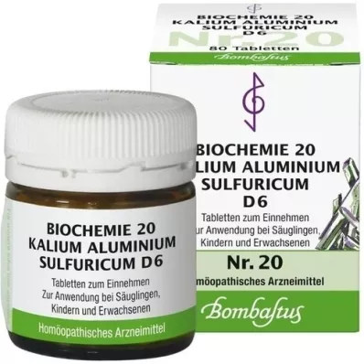 BIOCHEMIE 20 Potassium aluminium sulphuricum D 6 tabliet, 80 ks