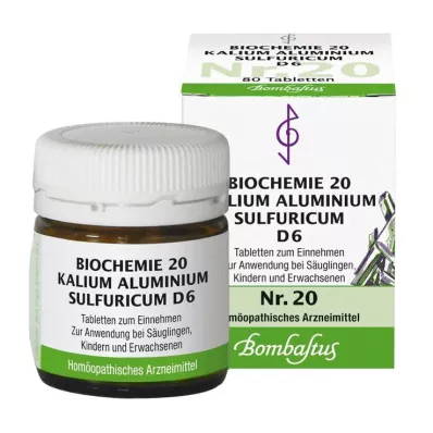 Biochémia 20 Potassium aluminium sulfuricum D 6 tabliet, 80 ks Biochémia 20 Potassium aluminium sulfuricum D 6 tabliet, 80 ks