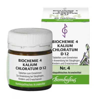 Biochémia 4 Potassium chloratum D 12 tabliet, 80 ks Biochémia 4 Potassium chloratum D 12 tabliet, 80 ks