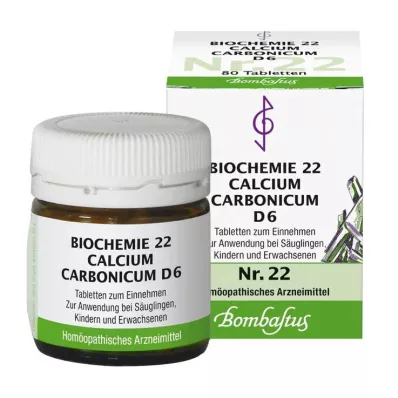 Biochémia 22 Calcium carbonicum D 6 tabliet, 80 ks Biochémia 22 Calcium carbonicum D 6 tabliet, 80 ks