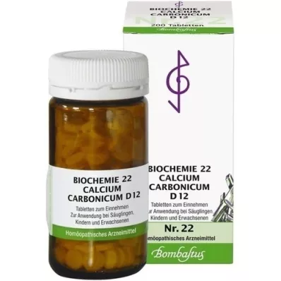 BIOCHEMIE 22 Calcium carbonicum D 12 tabliet, 200 kapsúl