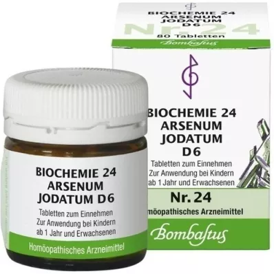 BIOCHEMIE 24 tabliet Arsenum iodatum D 6, 80 ks