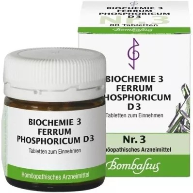 BIOCHEMIE 3 Ferrum phosphoricum D 3 tablety, 80 kapsúl
