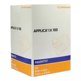 APPLICA Náplasti na kanyly I.V.100 s absorpčnou podložkou, 50 ks