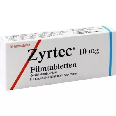 ZYRTEC Filmom obalené tablety, 20 ks