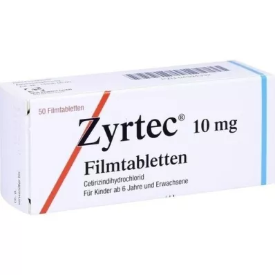 ZYRTEC Filmom obalené tablety, 50 ks