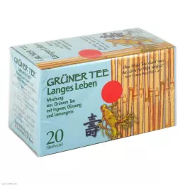 GRÜNER TEE+ Zázvor+Ženšen filtračné sáčky, 20 ks