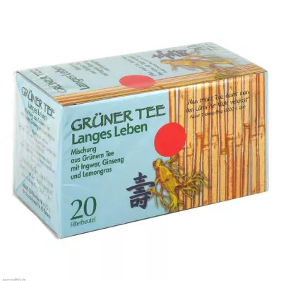 GRÜNER TEE+ Zázvor+Ženšen filtračné sáčky, 20 ks