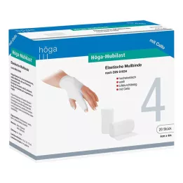 HÖGA-MUBILAST Fixačný obväz 4 cmx4 s celofánom, 1 ks