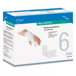 HÖGA-MUBILAST Fixačný obväz 6 cmx4 s celofánom, 1 ks