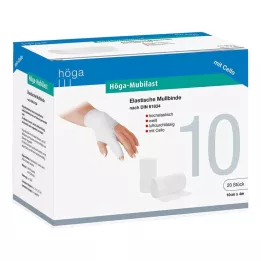 HÖGA-MUBILAST Fixačný obväz 10 cmx4 s celofánom, 1 ks