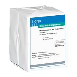 HÖGA-KOMPRESSEN OP 10x10 cm nesterilné 8x, 100 ks