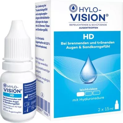 HYLO-VISION HD Očné kvapky, 2x15 ml