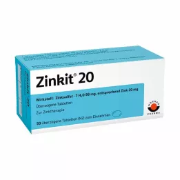 ZINKIT 20 poťahovaných tabliet, 50 ks
