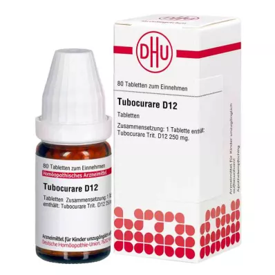 TUBOCURARE D 12 tabliet, 80 kapsúl