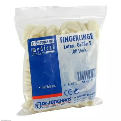 FINGERLING OP Latex veľkosť 5 valcovaný, 100 ks FINGERLING OP Latex veľkosť 5 valcovaný, 100 ks