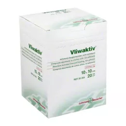 VLIWAKTIV Odsávačka s aktívnym uhlím sterilná 10x10 cm, 20 ks