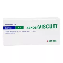 ABNOBAVISCUM Quercus D 6 ampuliek, 8 ks