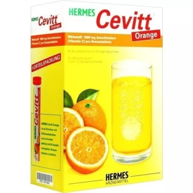 HERMES Cevitt Orange šumivé tablety, 60 kapsúl