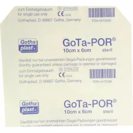 GOTA-POR Sterilná náplasť na rany 60x100 mm, 1 ks