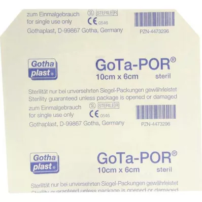 GOTA-POR Sterilná náplasť na rany 60x100 mm, 1 ks