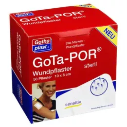 GOTA-POR Náplasti na rany sterilné 60x100 mm, 50 ks