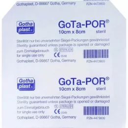 GOTA-POR Sterilná náplasť na rany 80x100 mm, 1 ks